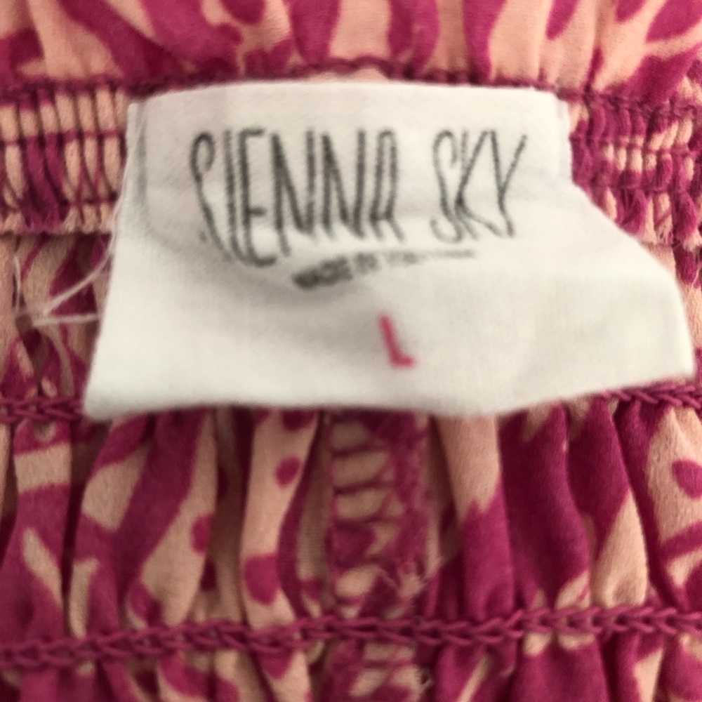 Senna Sky Pink Printed Smocked Top - Picture 5 of 6